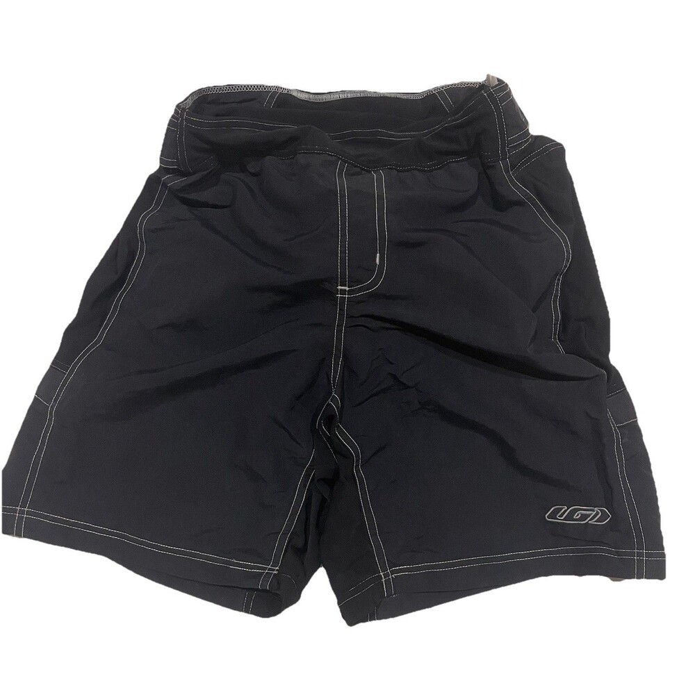 Louis Garneau Padded Cycling Shorts Women’s Black Trunk Style Nylon MTB Sz L